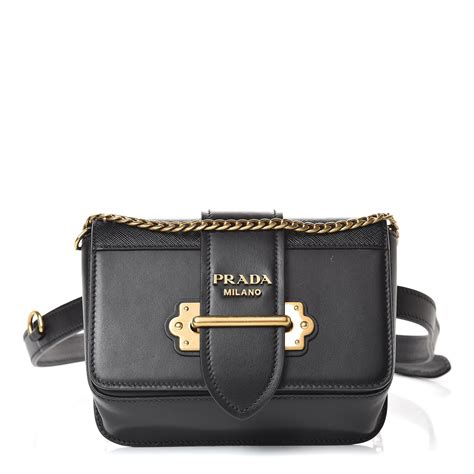 prada cahier convertible belt bag|Prada City Calf Cahier Convertible Belt Bag w/ Chain Strap.